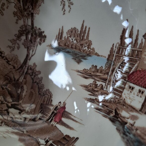 Johnson Bros The Old Mill Oval Serving Bowl Dish Made In England - Picture 2 of 9